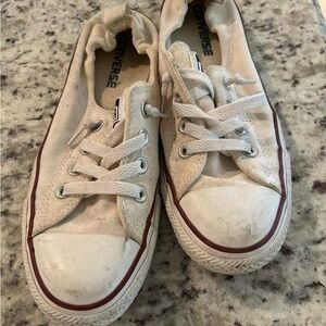 Converse Kids Cream Canvas Sneakers